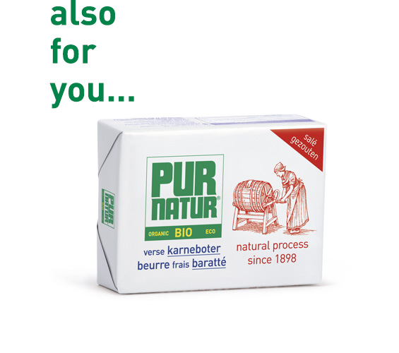 butterei Pur Natur: churned butter produced in the traditional manner - also for you...